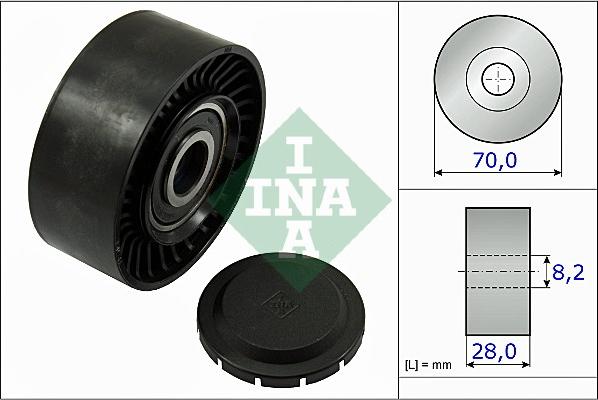 INA 532 0468 10 - Pulley, v-ribbed belt autospares.lv