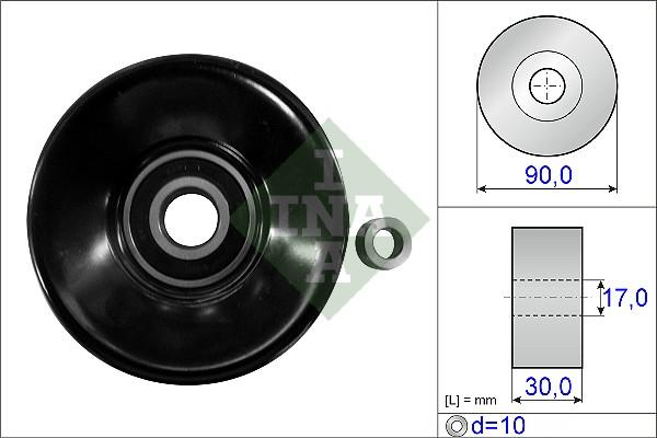 INA 532 0487 10 - Pulley, v-ribbed belt autospares.lv