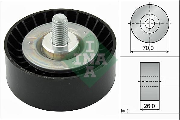 INA 532 0475 10 - Pulley, v-ribbed belt autospares.lv