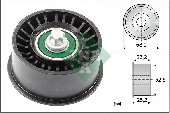 INA 532 0478 10 - Deflection / Guide Pulley, timing belt autospares.lv