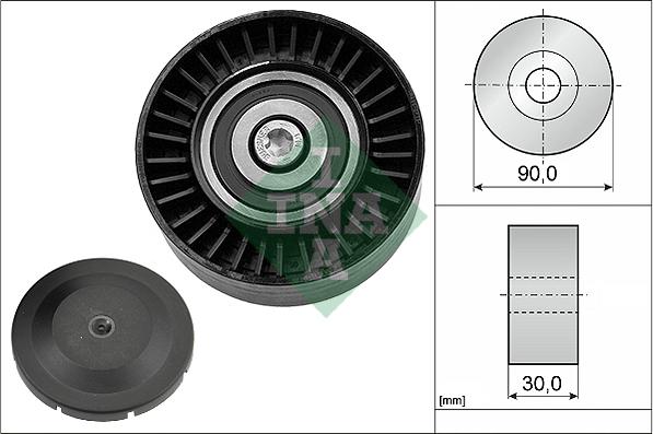 INA 532 0514 10 - Pulley, v-ribbed belt autospares.lv