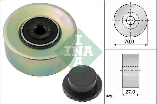 INA 532 0579 10 - Pulley, v-ribbed belt autospares.lv