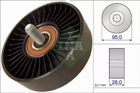 INA 532 0644 10 - Pulley, v-ribbed belt autospares.lv