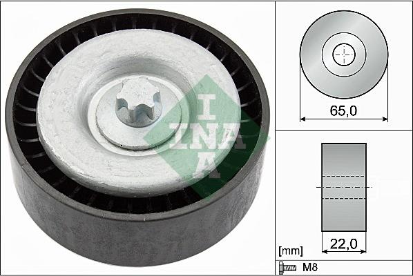 INA 532 0667 10 - Pulley, v-ribbed belt autospares.lv