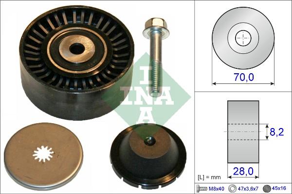 INA 532 0600 10 - Pulley, v-ribbed belt autospares.lv