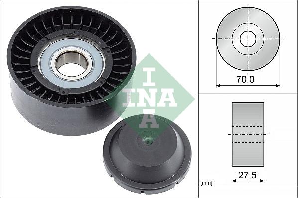 INA 532 0610 10 - Pulley, v-ribbed belt autospares.lv