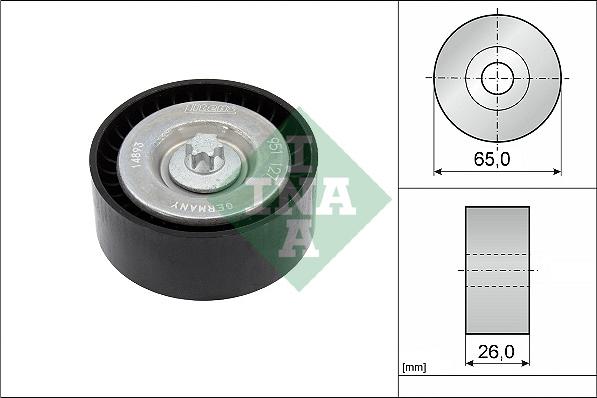 INA 532 0630 10 - Pulley, v-ribbed belt autospares.lv