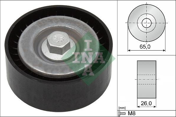 INA 532 0621 10 - Pulley, v-ribbed belt autospares.lv