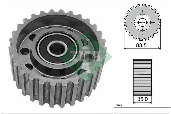 INA 532 0098 20 - Deflection / Guide Pulley, timing belt autospares.lv