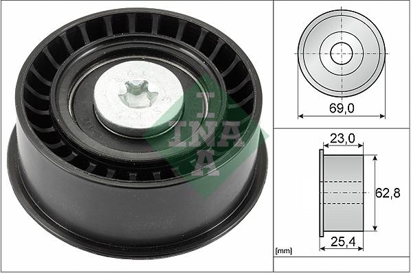 INA 532 0033 10 - Deflection / Guide Pulley, timing belt autospares.lv