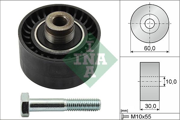 INA 532 0020 10 - Deflection / Guide Pulley, timing belt autospares.lv