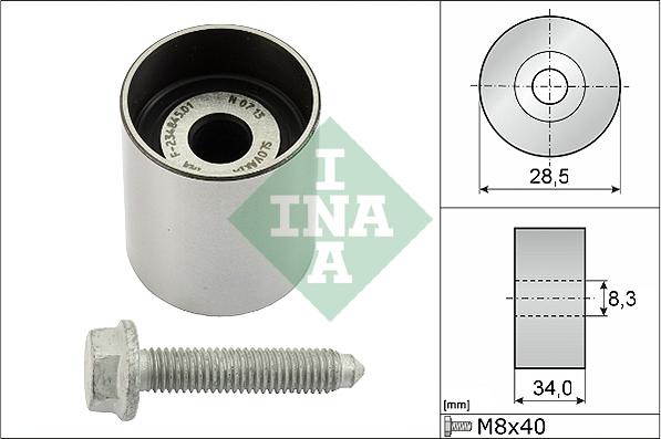 INA 532 0197 10 - Deflection / Guide Pulley, timing belt autospares.lv