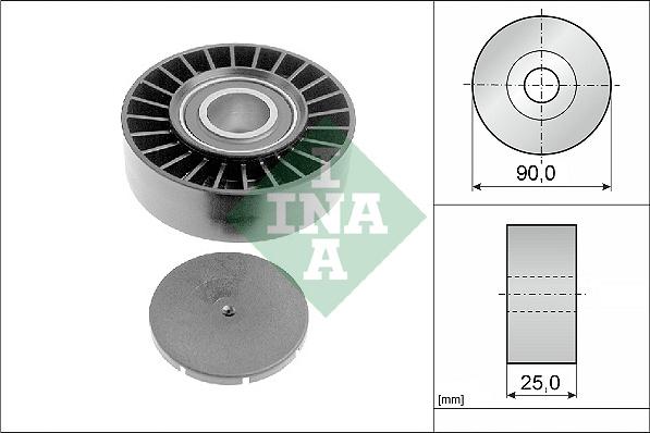 INA 532 0169 10 - Pulley, v-ribbed belt autospares.lv