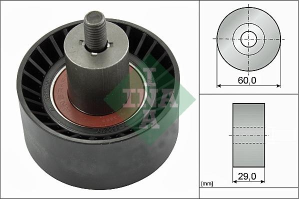 INA 532 0187 10 - Deflection / Guide Pulley, timing belt autospares.lv