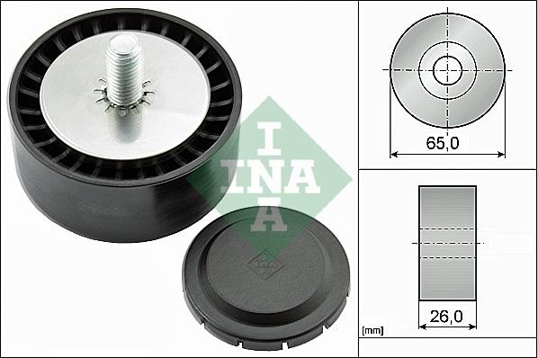 INA 532 0802 10 - Pulley, v-ribbed belt autospares.lv