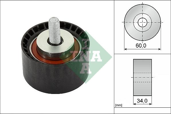 INA 532 0888 10 - Deflection / Guide Pulley, timing belt autospares.lv