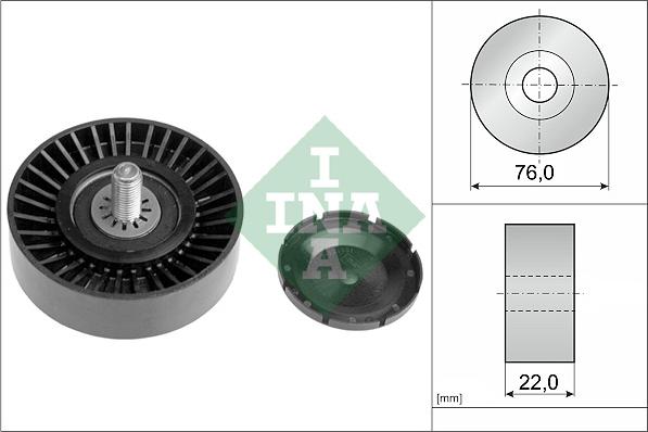 INA 532 0323 10 - Pulley, v-ribbed belt autospares.lv