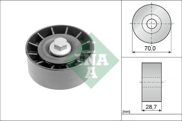 INA 532 0254 10 - Pulley, v-ribbed belt autospares.lv