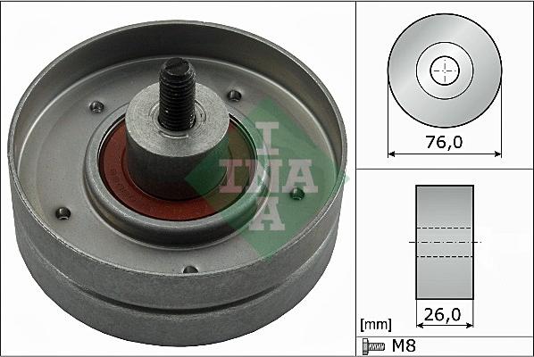 INA 532 0252 30 - Pulley, v-ribbed belt autospares.lv