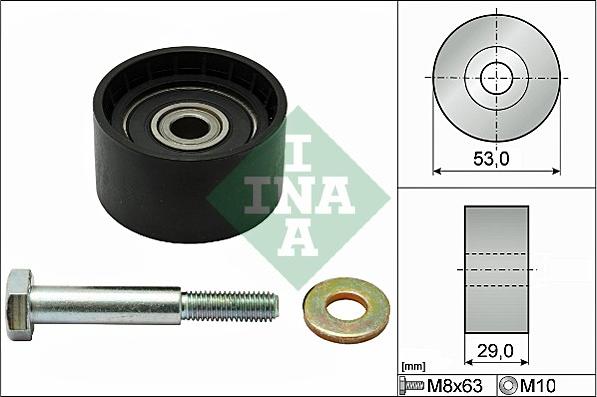 INA 532 0287 10 - Deflection / Guide Pulley, timing belt autospares.lv