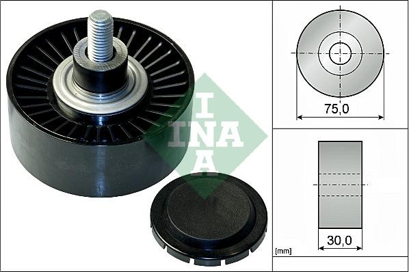 INA 532 0751 10 - Pulley, v-ribbed belt autospares.lv