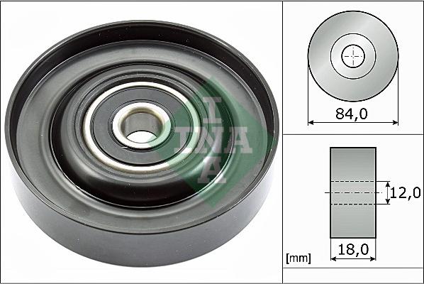 INA 532 0785 10 - Pulley, v-ribbed belt autospares.lv