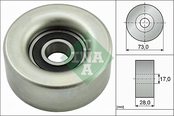 INA 532 0783 10 - Pulley, v-ribbed belt autospares.lv