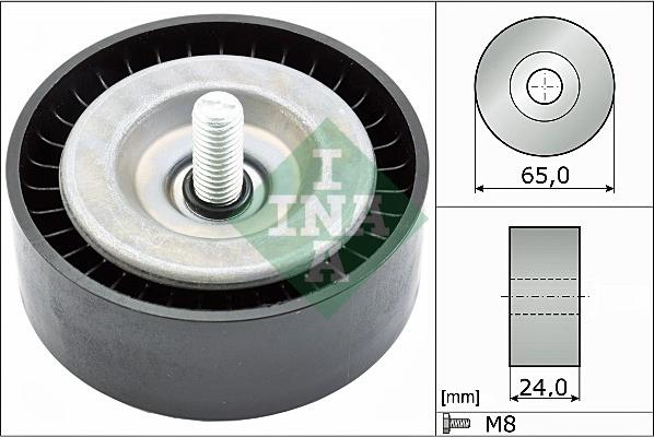 INA 532 0782 10 - Pulley, v-ribbed belt autospares.lv