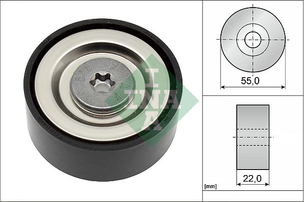 INA 532 0720 10 - Pulley, v-ribbed belt autospares.lv