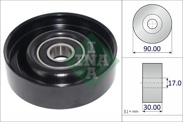 INA 532 1067 10 - Pulley, v-ribbed belt autospares.lv