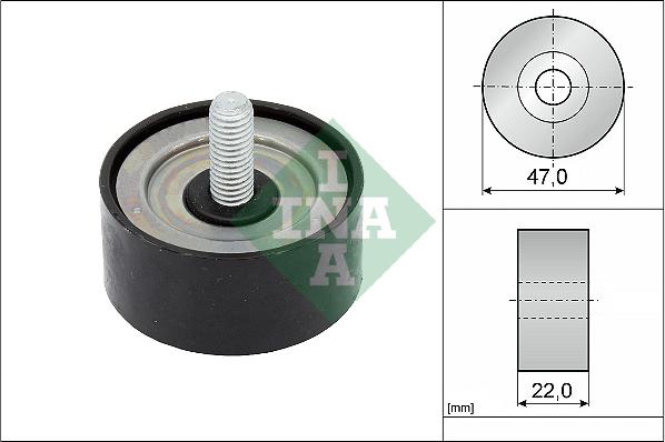 INA 532 1001 10 - Pulley, v-ribbed belt autospares.lv