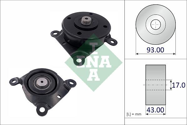 INA 532 1087 10 - Pulley, v-ribbed belt autospares.lv