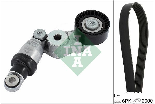 INA 529 0413 10 - V-Ribbed Belt Set autospares.lv