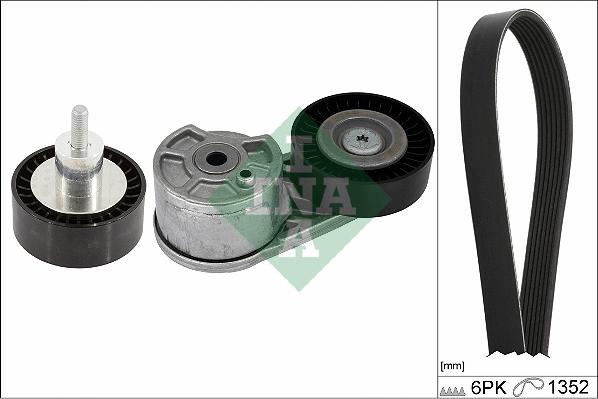 INA 529 0549 10 - V-Ribbed Belt Set autospares.lv