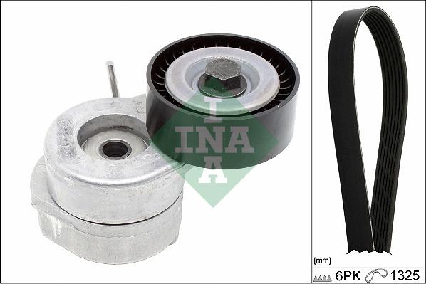 INA 529 0285 10 - V-Ribbed Belt Set autospares.lv