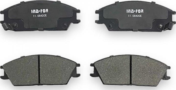 INA-FOR INF11.0542 - Brake Pad Set, disc brake autospares.lv