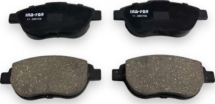 INA-FOR INF11.0807 - Brake Pad Set, disc brake autospares.lv