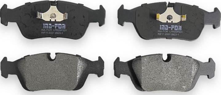 INA-FOR INF11.0331 - Brake Pad Set, disc brake autospares.lv