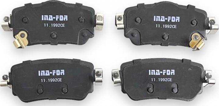 INA-FOR INF11.1992 - Brake Pad Set, disc brake autospares.lv