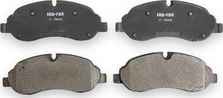 INA-FOR INF11.1984 - Brake Pad Set, disc brake autospares.lv