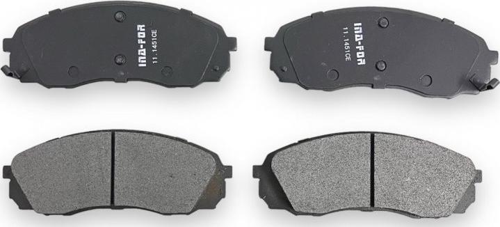 INA-FOR INF11.1451 - Brake Pad Set, disc brake autospares.lv