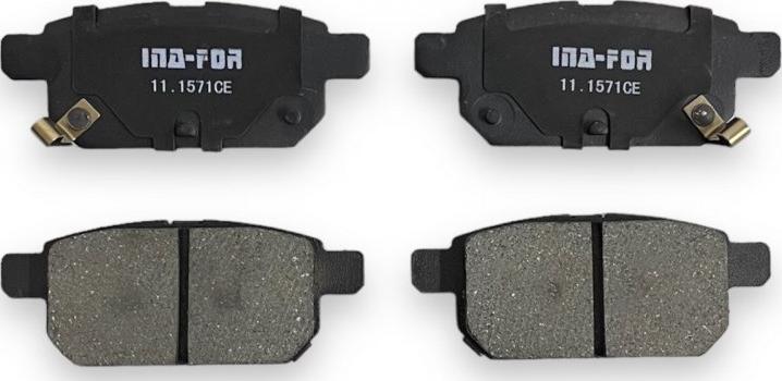 INA-FOR INF11.1571 - Brake Pad Set, disc brake autospares.lv