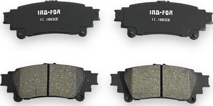 INA-FOR INF11.1693 - Brake Pad Set, disc brake autospares.lv