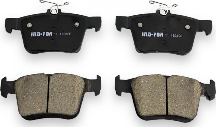 INA-FOR INF11.1835 - Brake Pad Set, disc brake autospares.lv