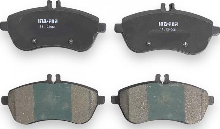 INA-FOR INF11.1340 - Brake Pad Set, disc brake autospares.lv