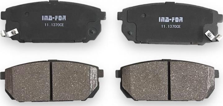 INA-FOR INF11.1370 - Brake Pad Set, disc brake autospares.lv