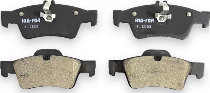 INA-FOR INF11.1232 - Brake Pad Set, disc brake autospares.lv