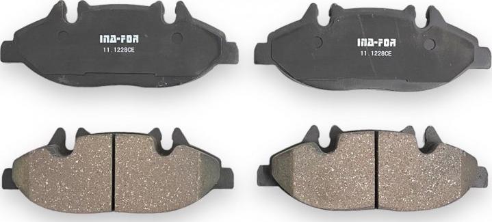 INA-FOR INF11.1228 - Brake Pad Set, disc brake autospares.lv