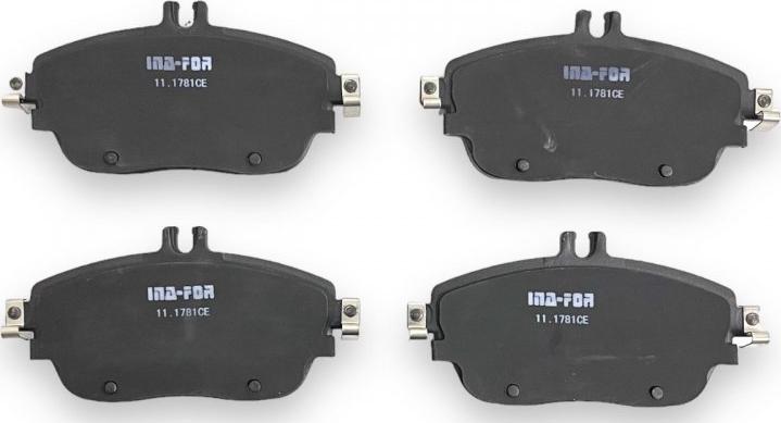 INA-FOR INF11.1781 - Brake Pad Set, disc brake autospares.lv