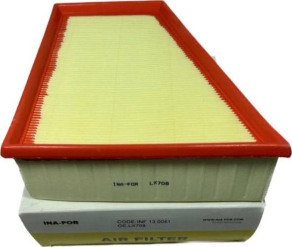 INA-FOR INF13.0051 - Air Filter, engine autospares.lv